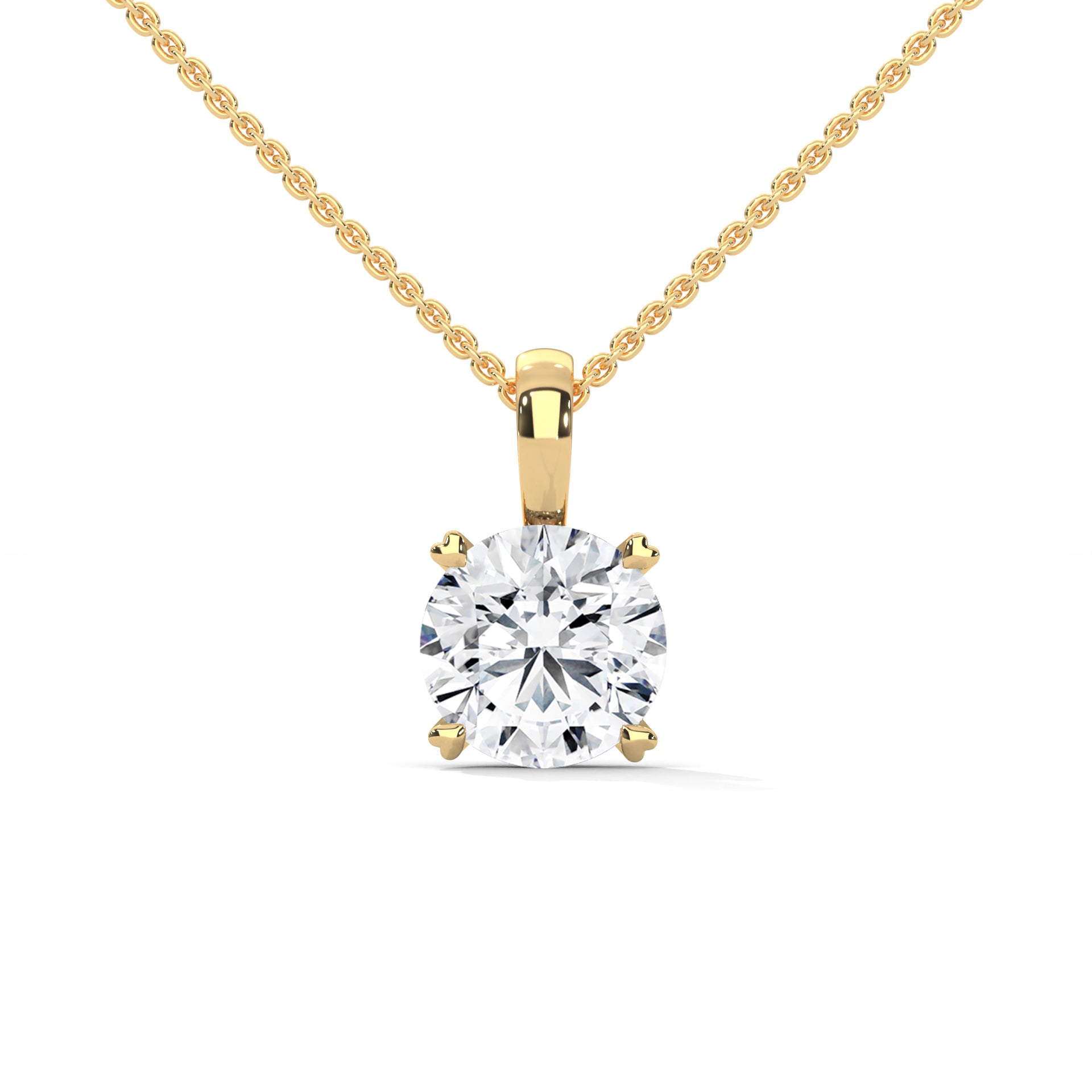 1 Ct. ROUND Brilliant Cut Solitaire Diamond Pendant - Timeless With Pure Sparkle