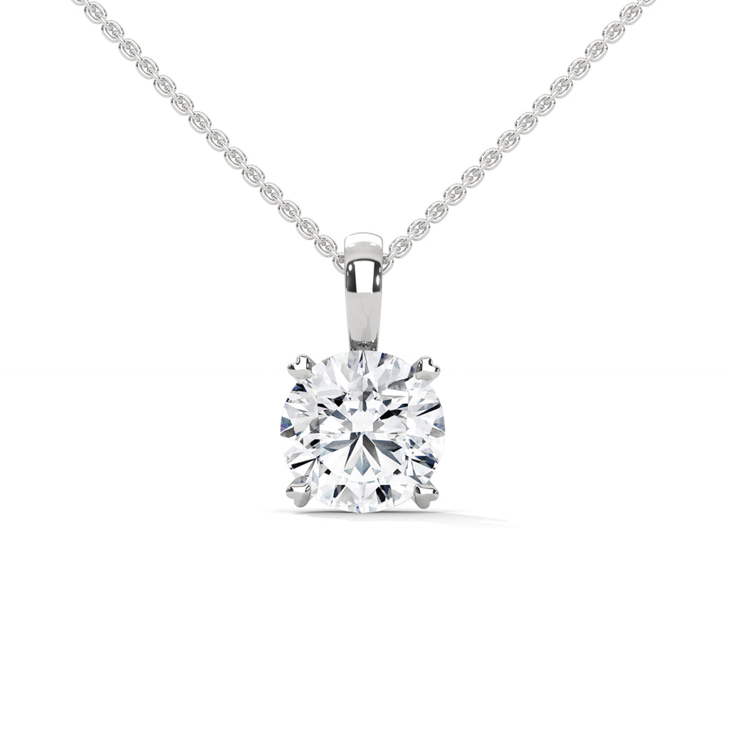 1.5 Ct Round Brilliant Cut Solitaire Pendant - Timeless With Pure Sparkle