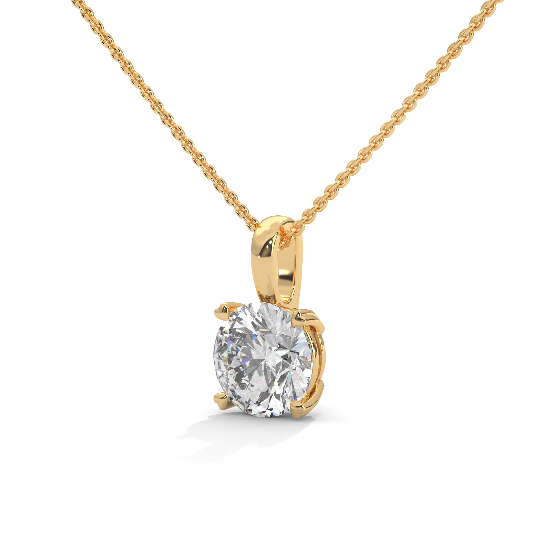 1 Ct. ROUND Brilliant Cut Solitaire Diamond Pendant - Timeless With Pure Sparkle