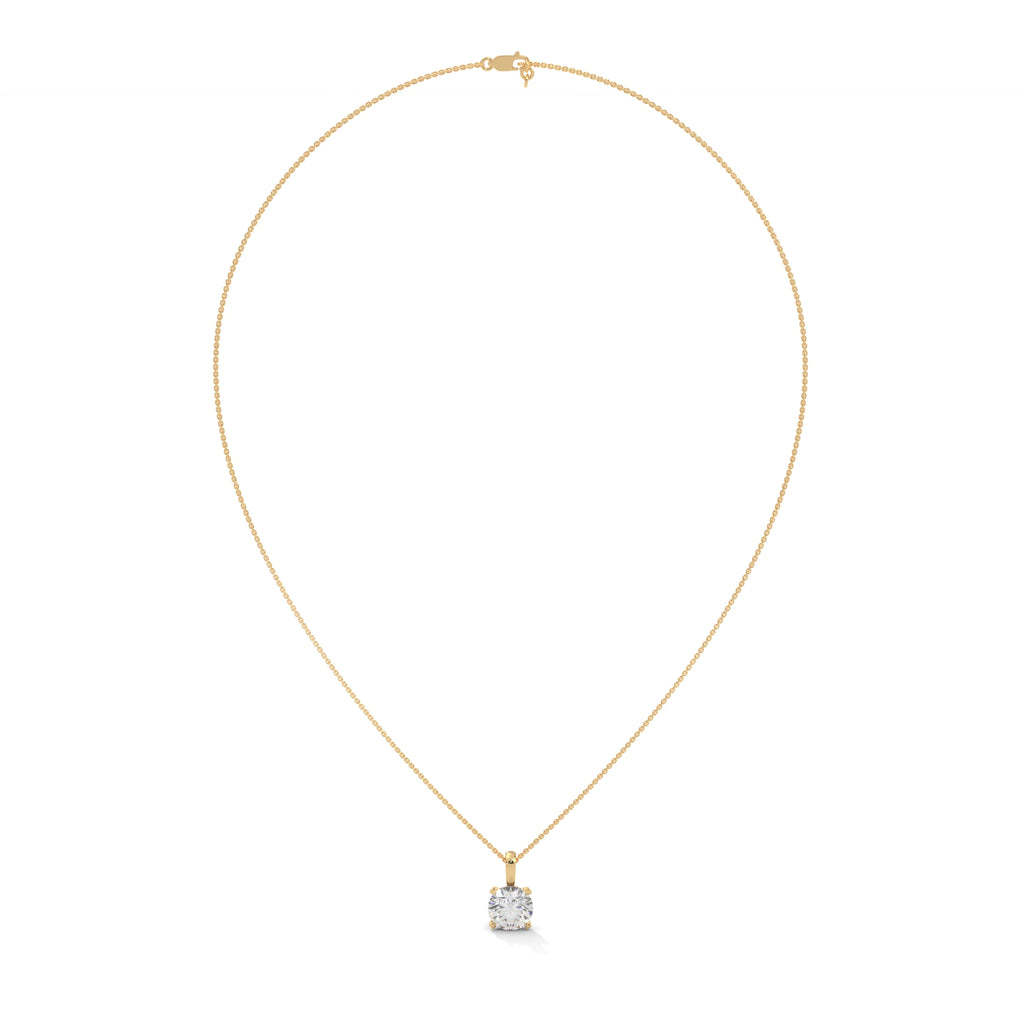 1.5 Ct Round Brilliant Cut Solitaire Pendant - Timeless With Pure Sparkle