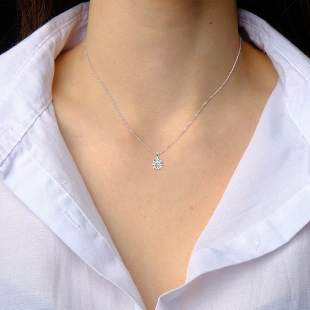 1.5 Ct Round Brilliant Cut Solitaire Pendant - Timeless With Pure Sparkle