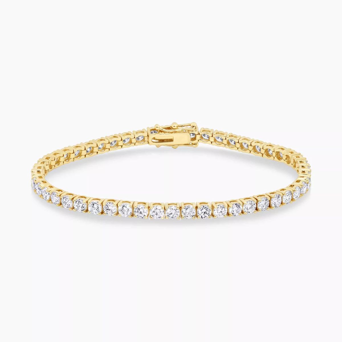 10 Ct.Tennis Bracelet With ROUND Cut Diamonds Crafted In 14K Solid Gold