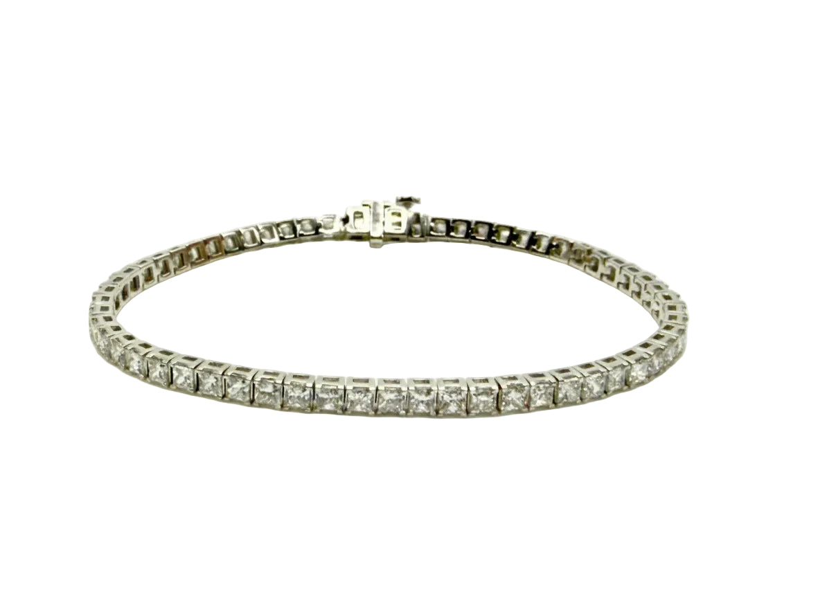 4.9 Ct. Tennis Bracelet with Round Cut Diamonds Crafted with 9K Solid Gold