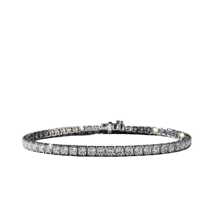 4.9 Ct. Tennis Bracelet with Round Cut Diamonds Crafted with 9K Solid Gold