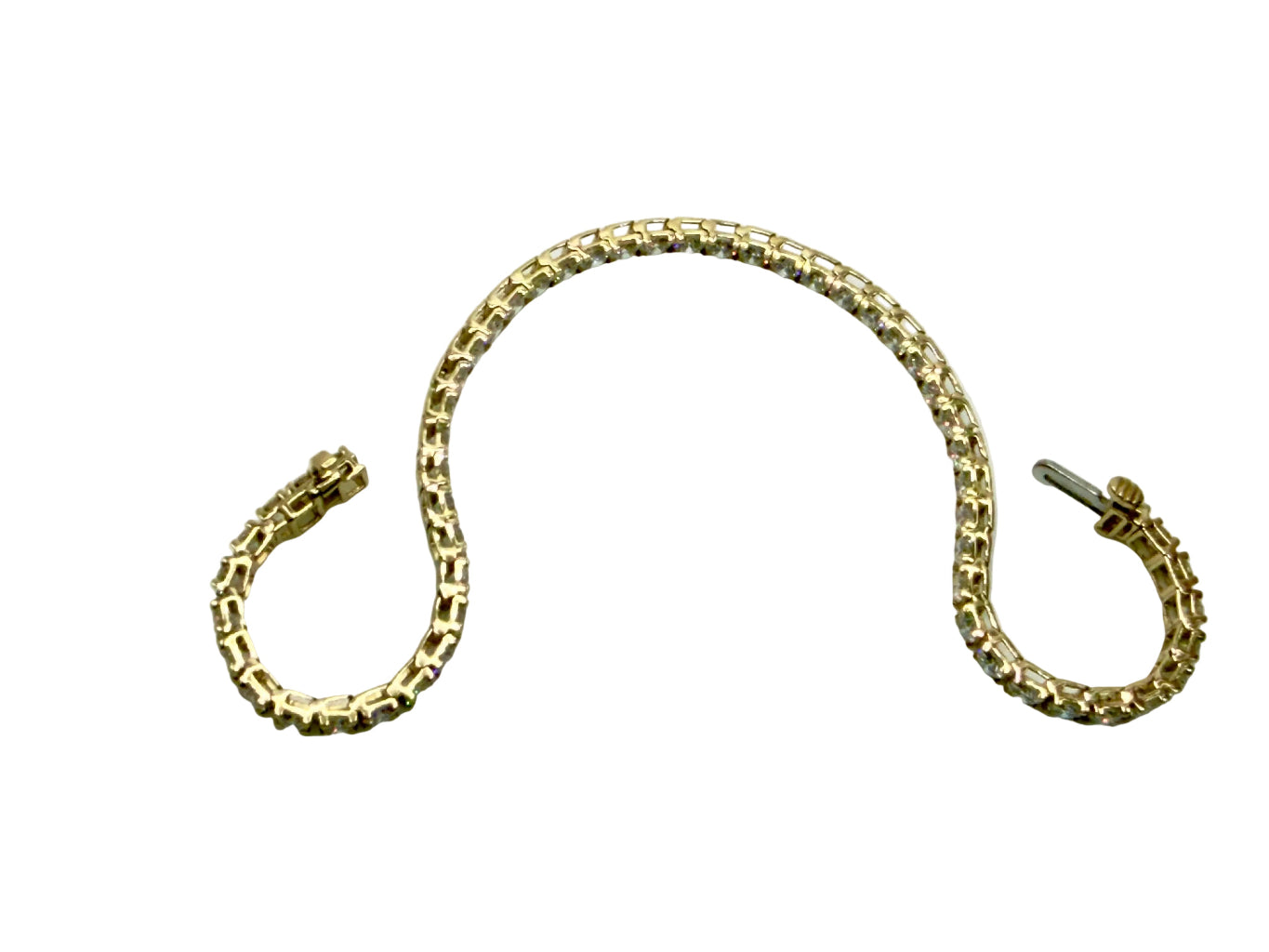 5.1 Ct. Tennis Bracelet with Round Cut Diamonds Crafted with 14K Solid Gold