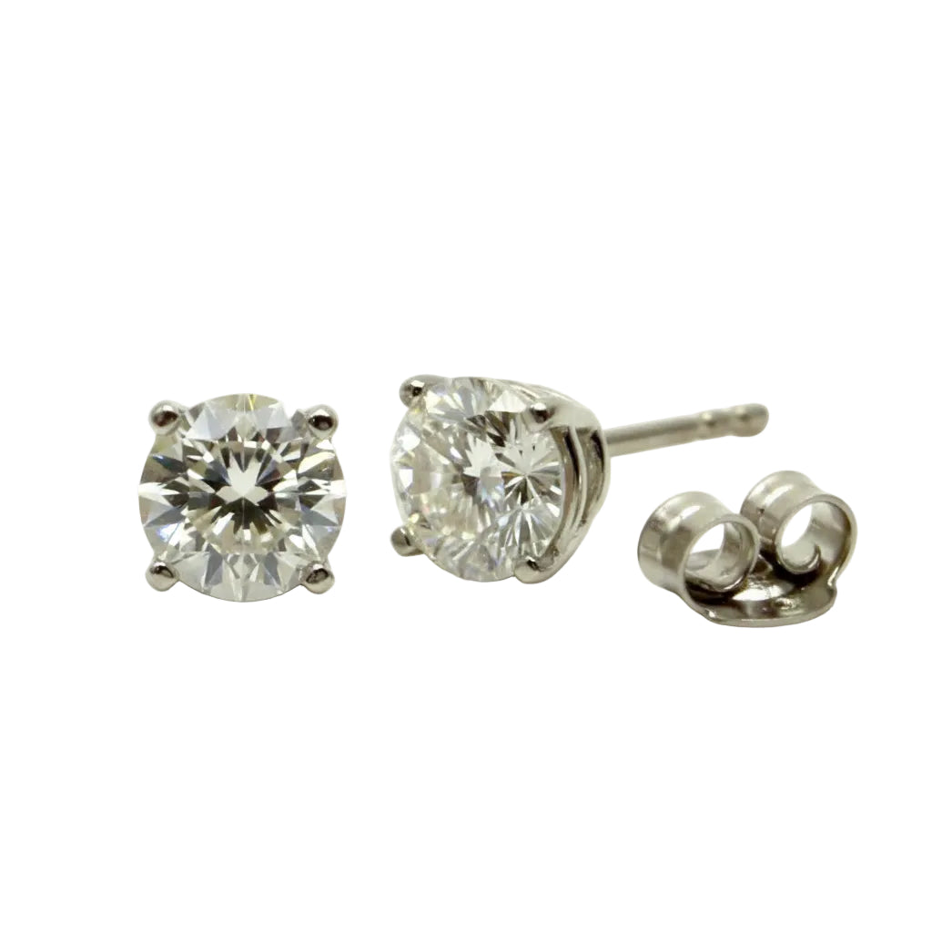 Pair of Studs With 0.5 Ct. ROUND Excellent Cut Diamonds Set In A Classic Four Prong Basket (Copy)