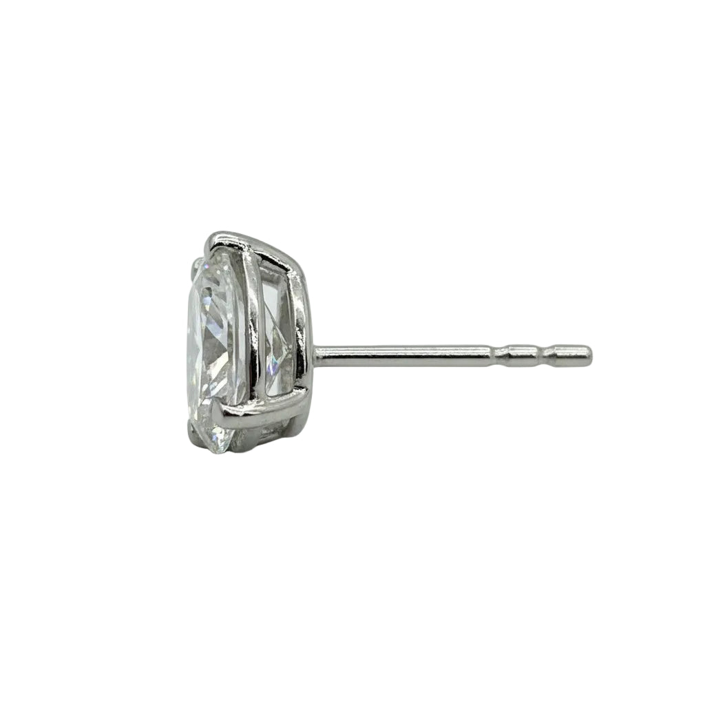 Single Piece Of Stud With 0.25 Ct. PEAR Shaped Excellent Cut Stone Set In A Classic Three Prong Basket