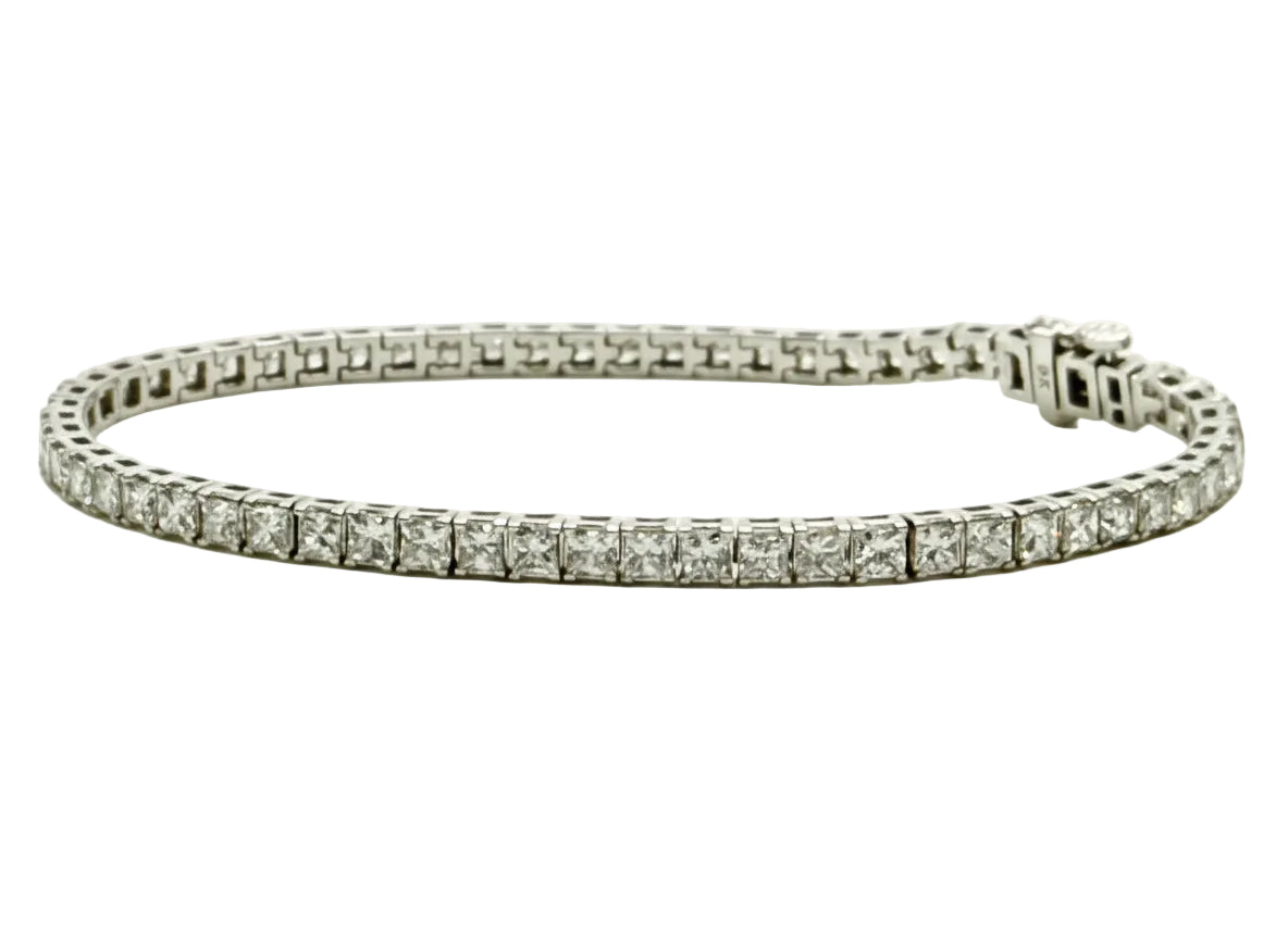 4.9 Ct. Tennis Bracelet with Round Cut Diamonds Crafted with 9K Solid Gold