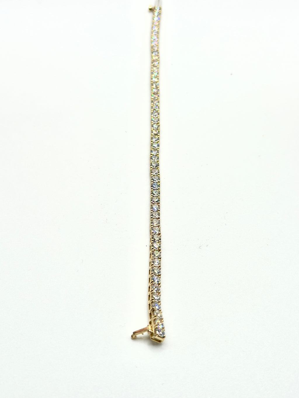 4.6 Ct. Tennis Bracelet with Round Cut Diamonds Crafted with 9K Yellow Gold