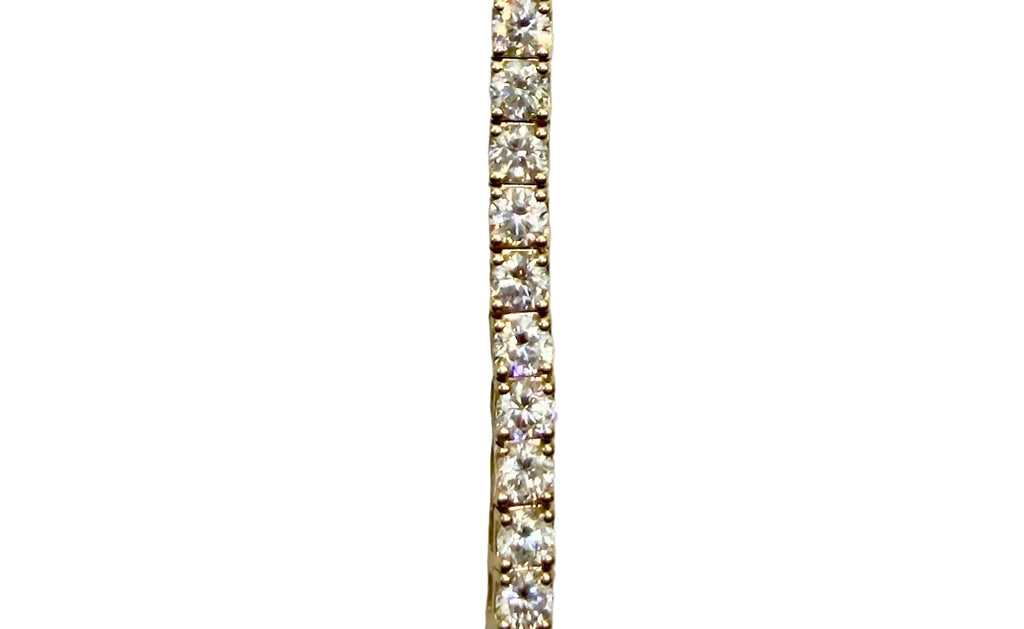 7.2 Ct.Tennis Bracelet with Round Cut Diamonds Crafted In 14K Solid Gold