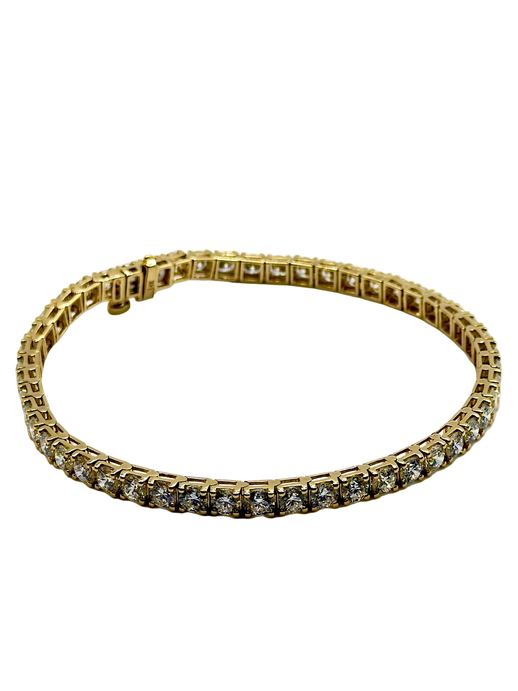 5.1 Ct. Tennis Bracelet with Round Cut Diamonds Crafted with 14K Solid Gold