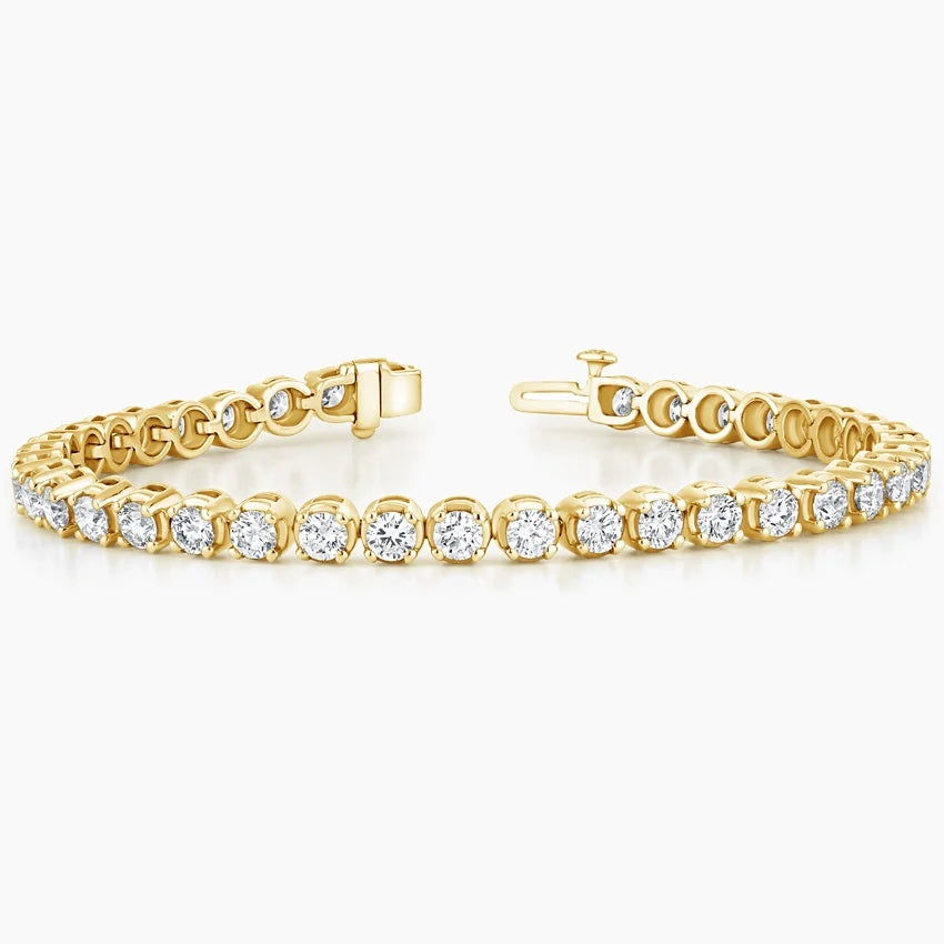 3.5 Ct. Tennis Bracelet with Round Diamonds Crafted In Solid 9K Gold