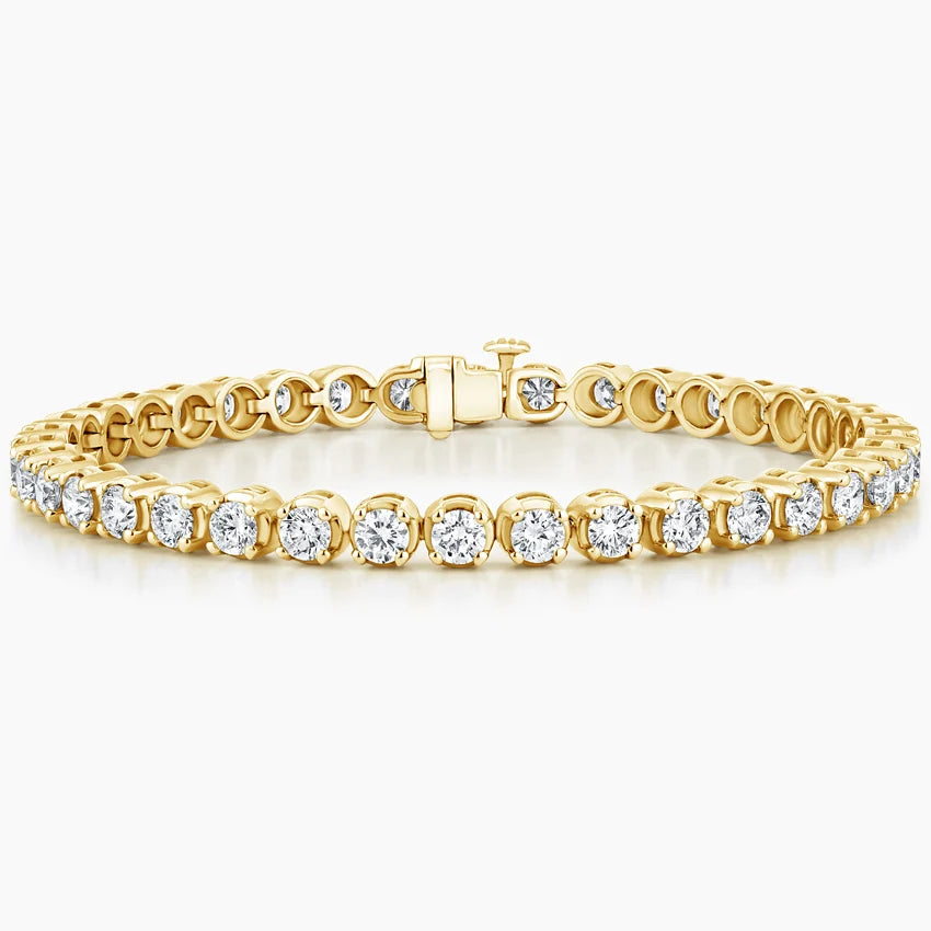 3.5 Ct. Tennis Bracelet with Round Diamonds Crafted In Solid 9K Gold