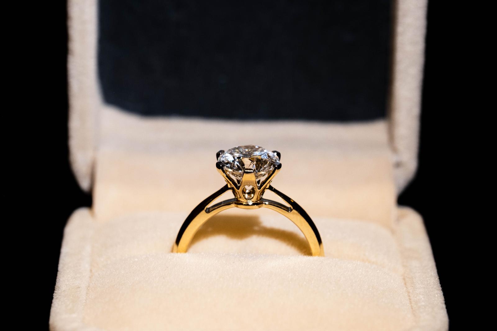 2.5 Ct. ROUND Cut Solitaire Diamond Ring Features Classic Timeless Design